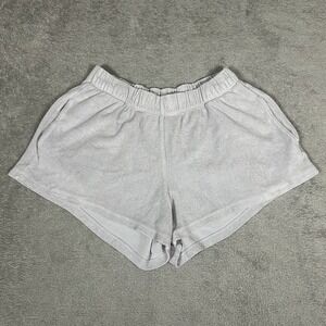 Kondi Shorts Womens Small Terry Cloth Gray Track Short